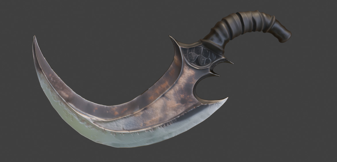 Fighting Knife Pack  Low-poly 3D model_21