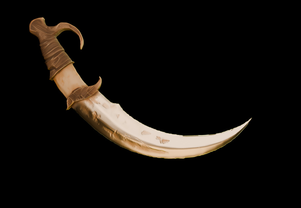 Fighting Knife Pack  Low-poly 3D model_12