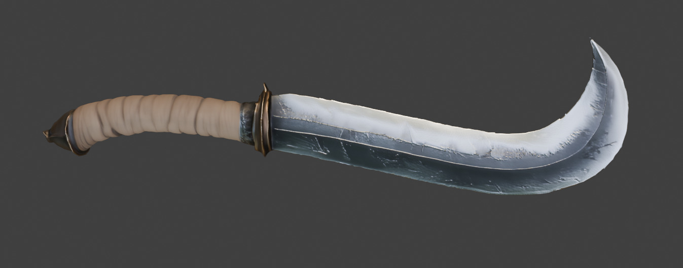 Fighting Knife Pack  Low-poly 3D model_23