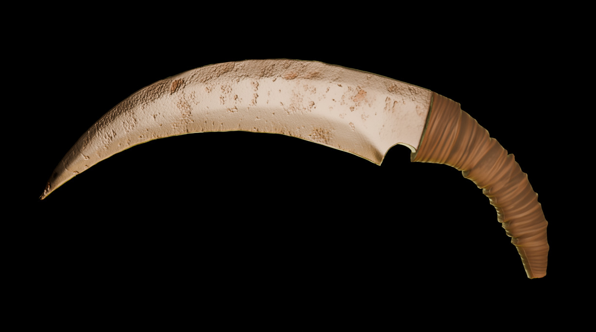 Fighting Knife Pack  Low-poly 3D model_13