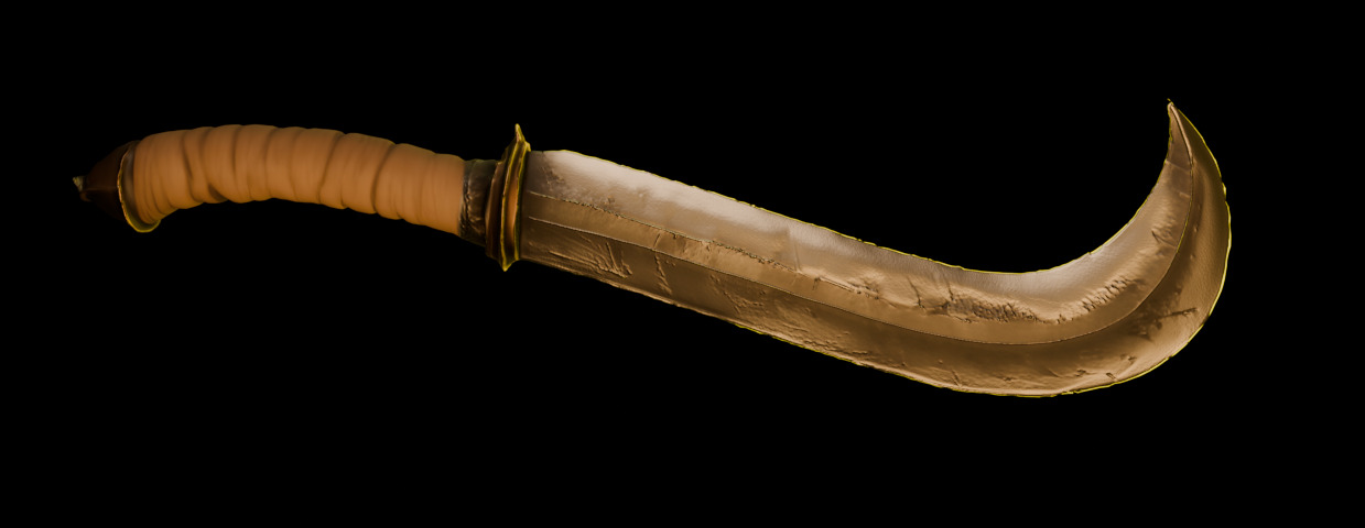 Fighting Knife Pack  Low-poly 3D model_9