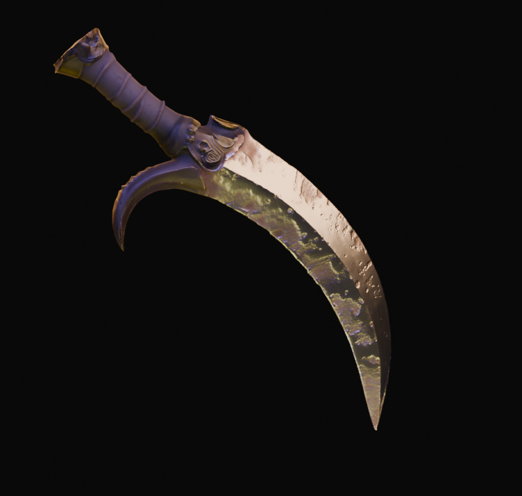 Fighting Knife Pack  Low-poly 3D model_20