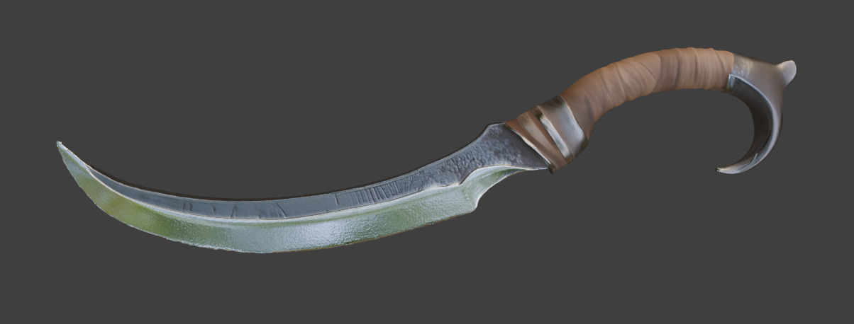 Fighting Knife Pack  Low-poly 3D model_22
