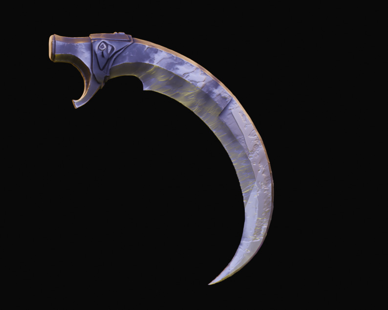 Fighting Knife Pack  Low-poly 3D model_18