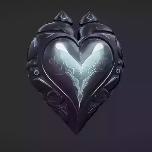 ornate glowing heart
