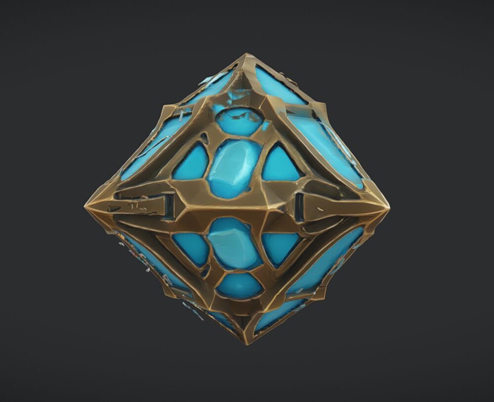 intricate crystal structure 3D model_13