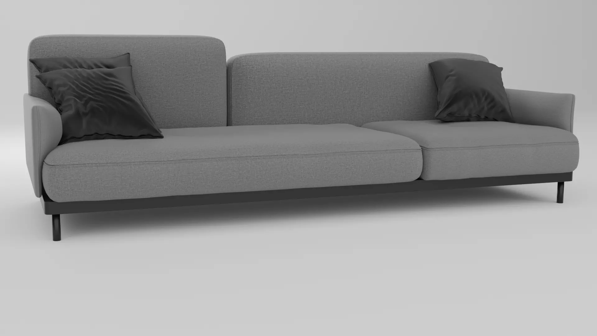 Modern Minimalist Sofa Free 3D model_0