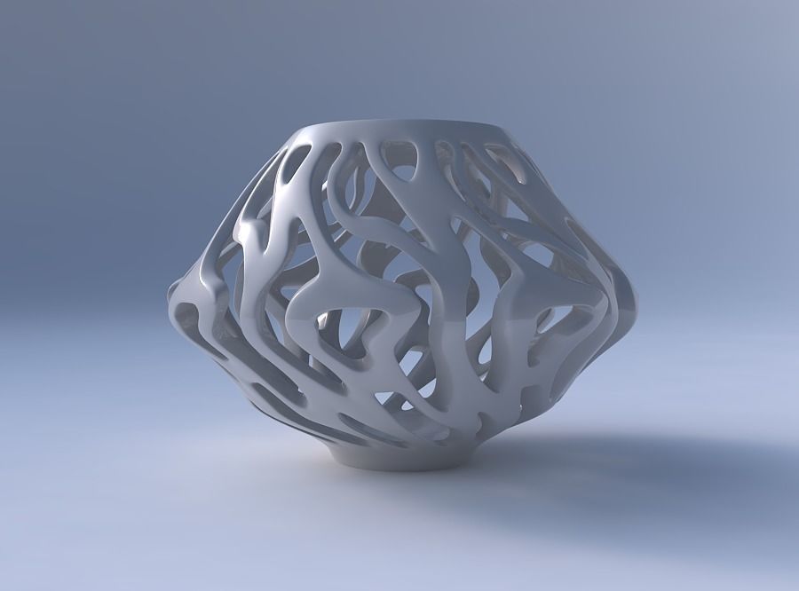 Bowl wide mid with twisted smooth cuts wide middle 3D print model_4