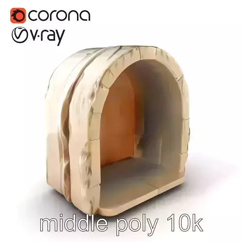 Intricate Stone Grotto Model Pack with Lighting