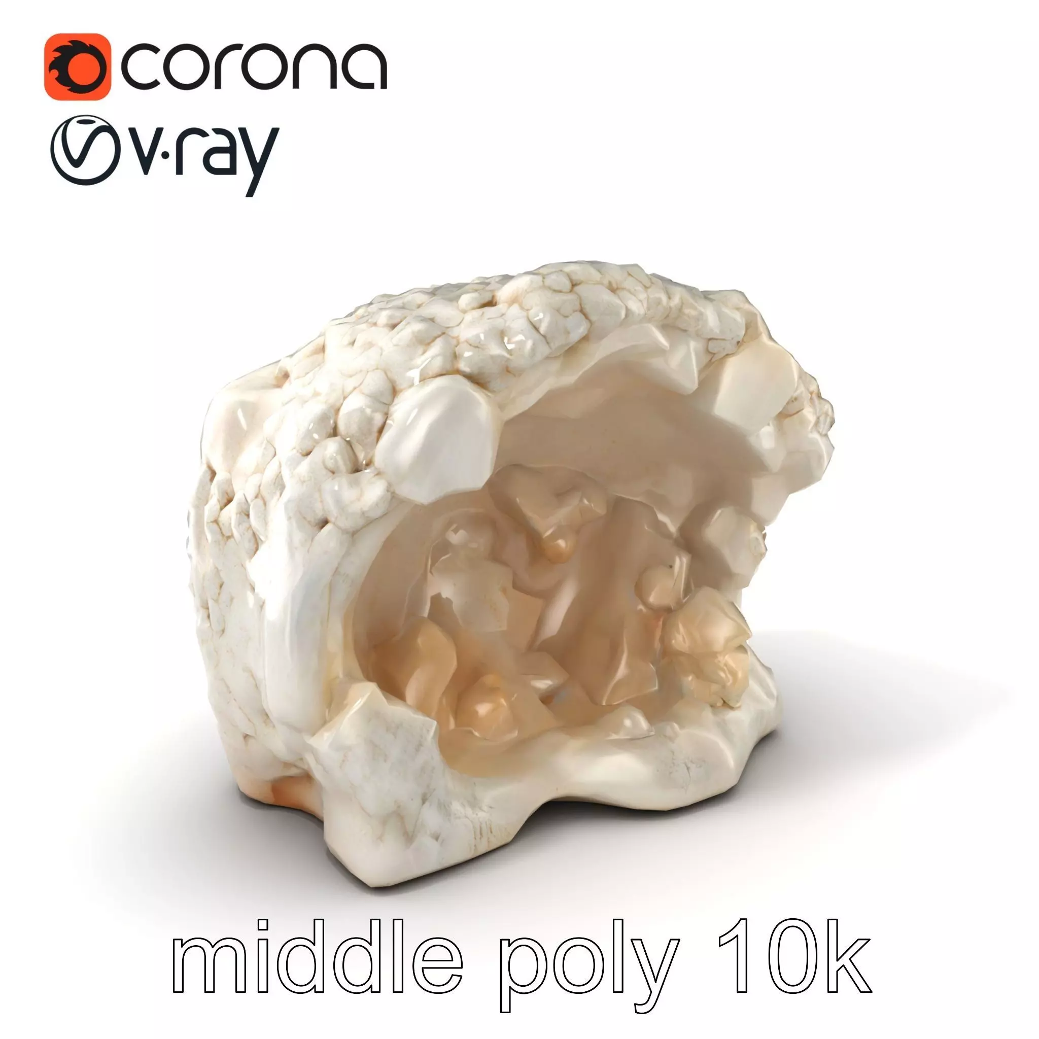 Crystalline Grotto Formation model pack Low-poly 3D model_0