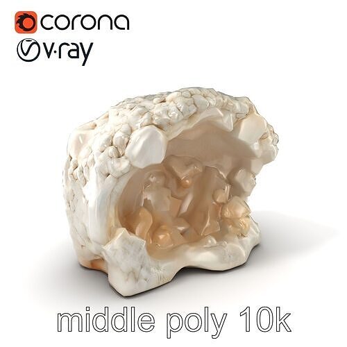 Crystalline Grotto Formation model pack Low-poly 3D model