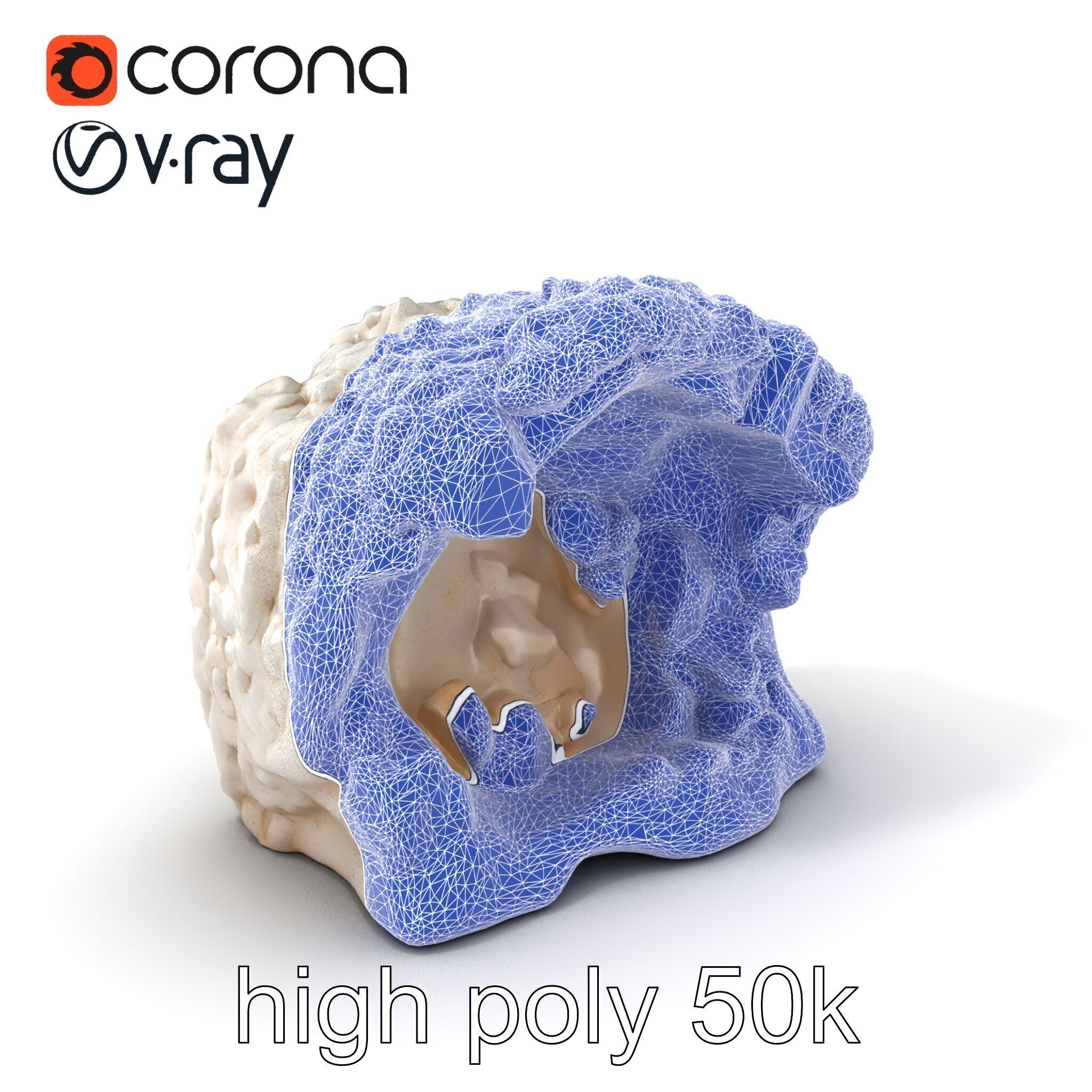 Crystalline Grotto Formation model pack Low-poly 3D model_10