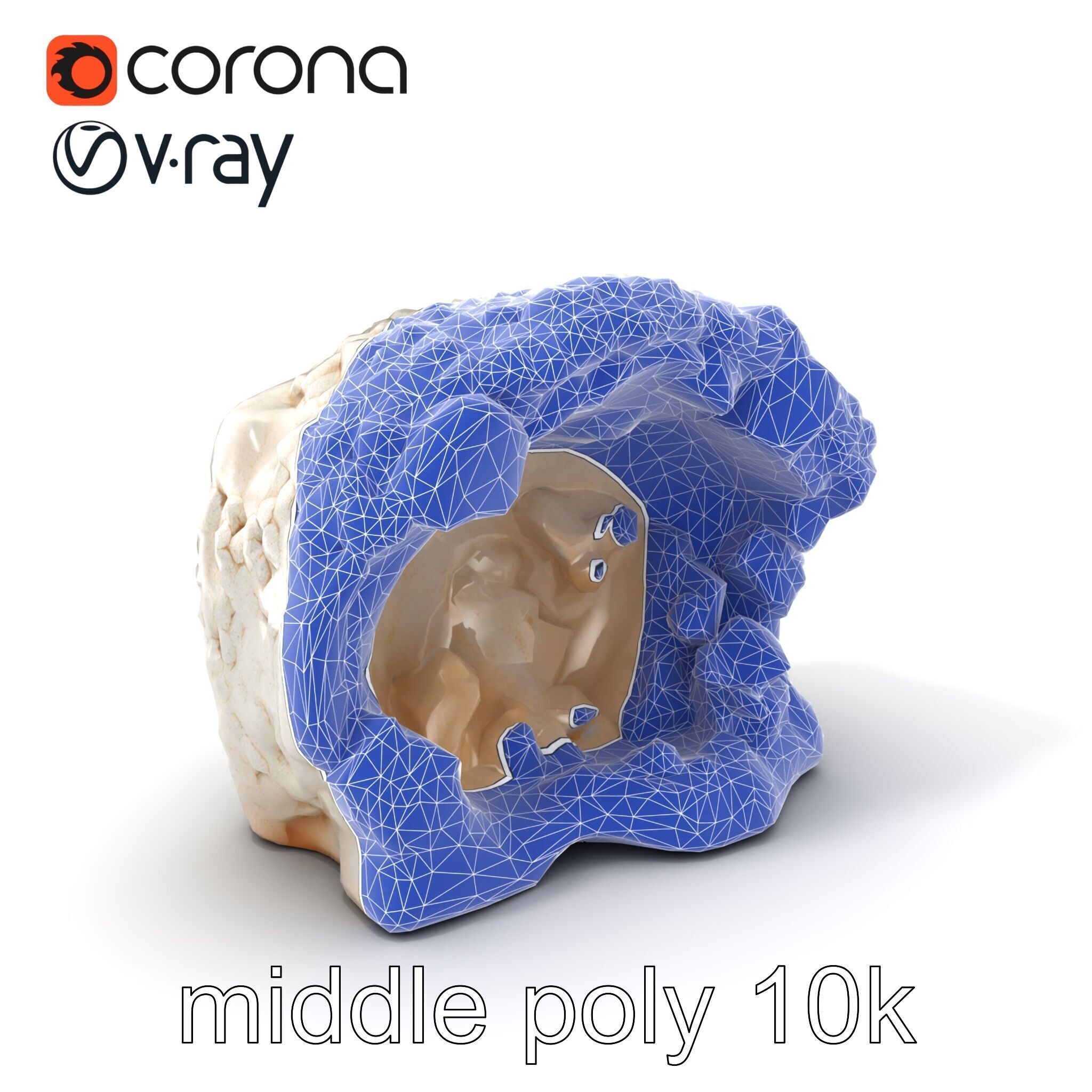 Crystalline Grotto Formation model pack Low-poly 3D model_6