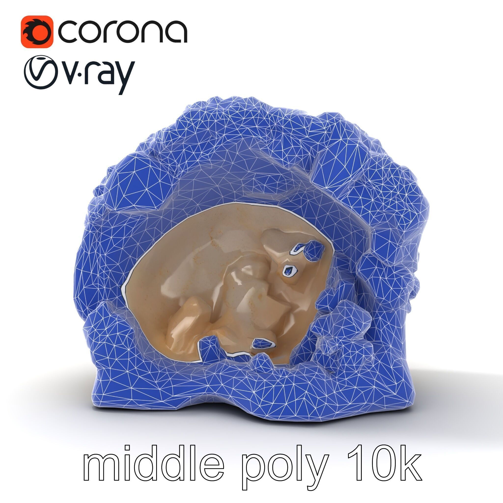 Crystalline Grotto Formation model pack Low-poly 3D model_29