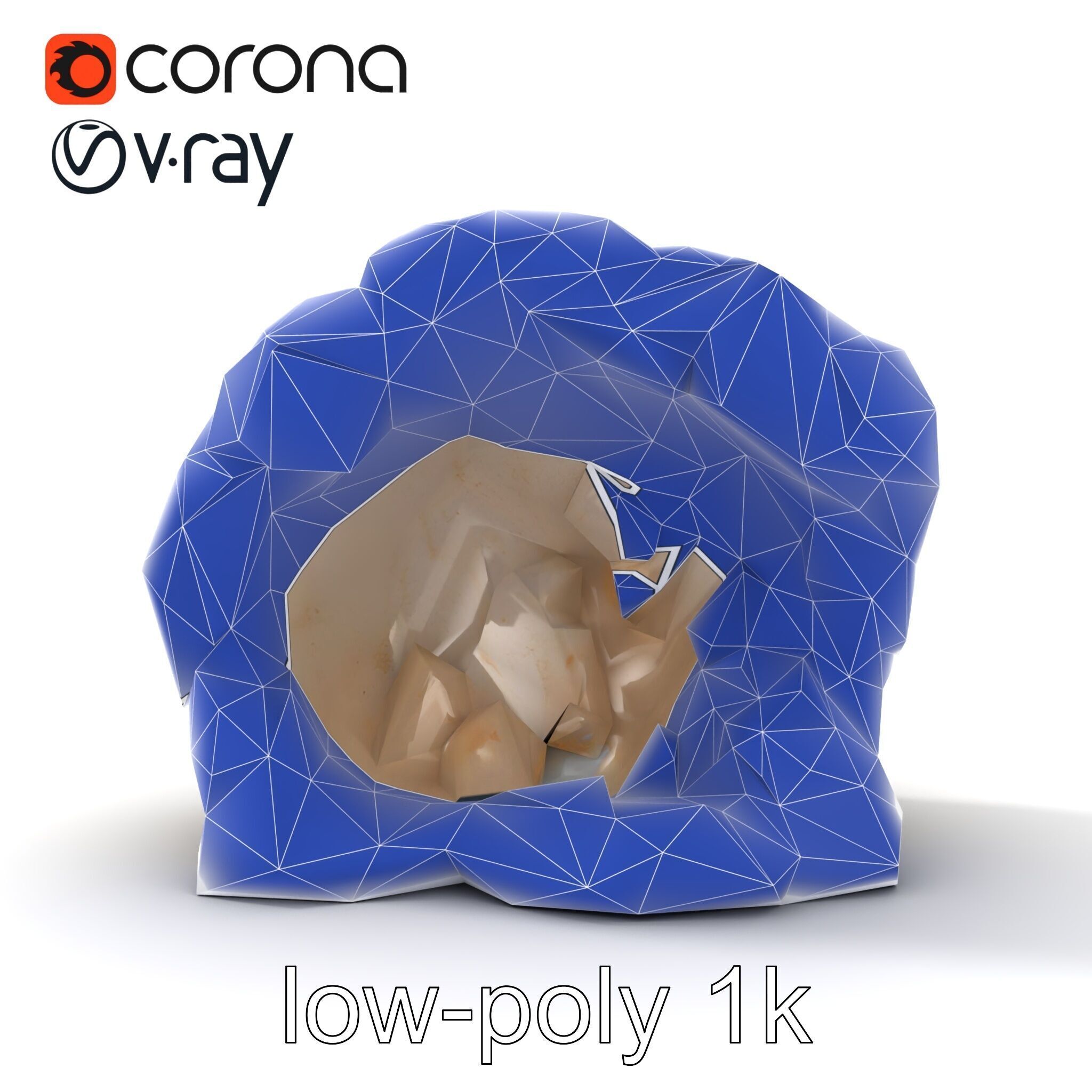 Crystalline Grotto Formation model pack Low-poly 3D model_20