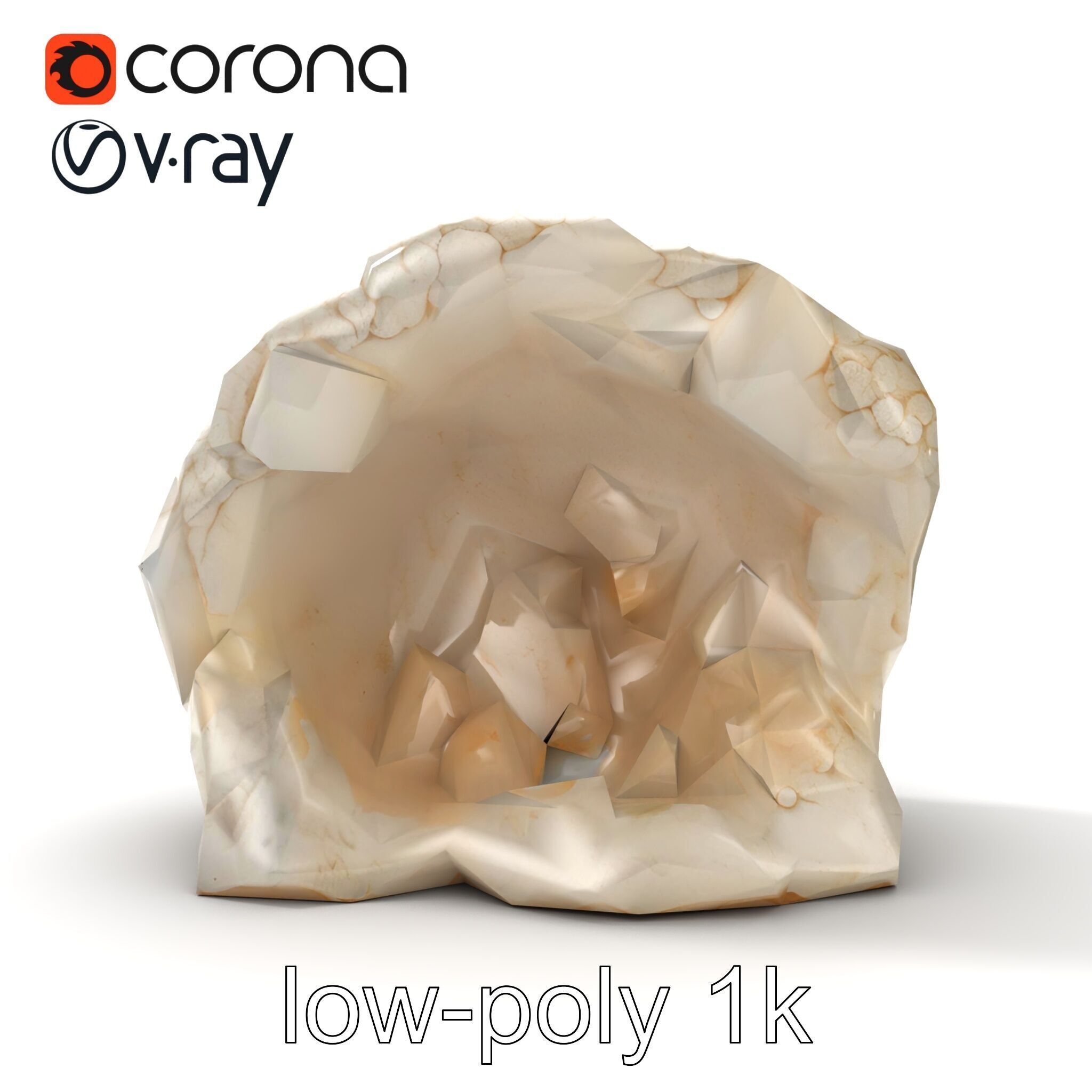 Crystalline Grotto Formation model pack Low-poly 3D model_22