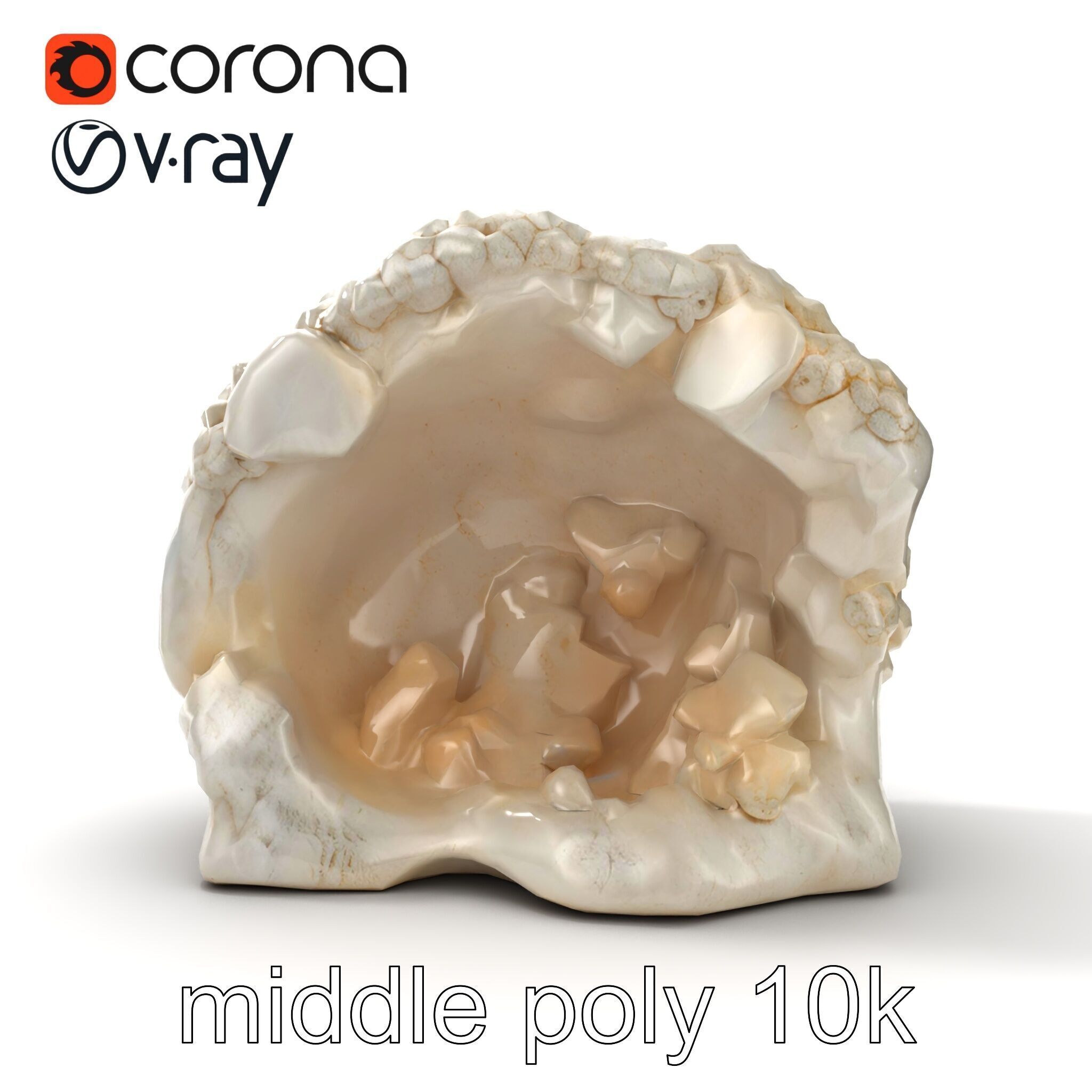 Crystalline Grotto Formation model pack Low-poly 3D model_18