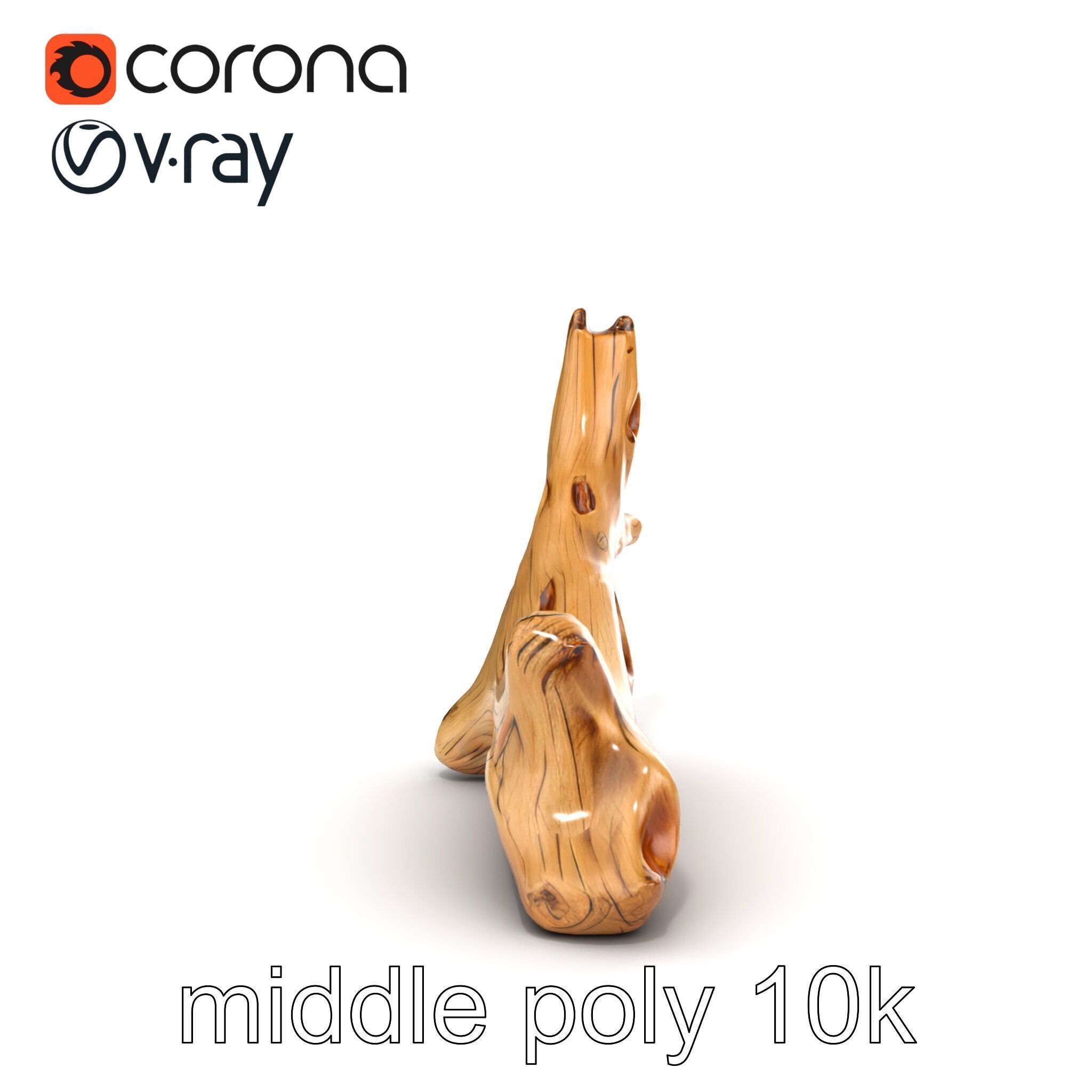 Driftwood with Copper Accents Model Pack Low-poly 3D model_18