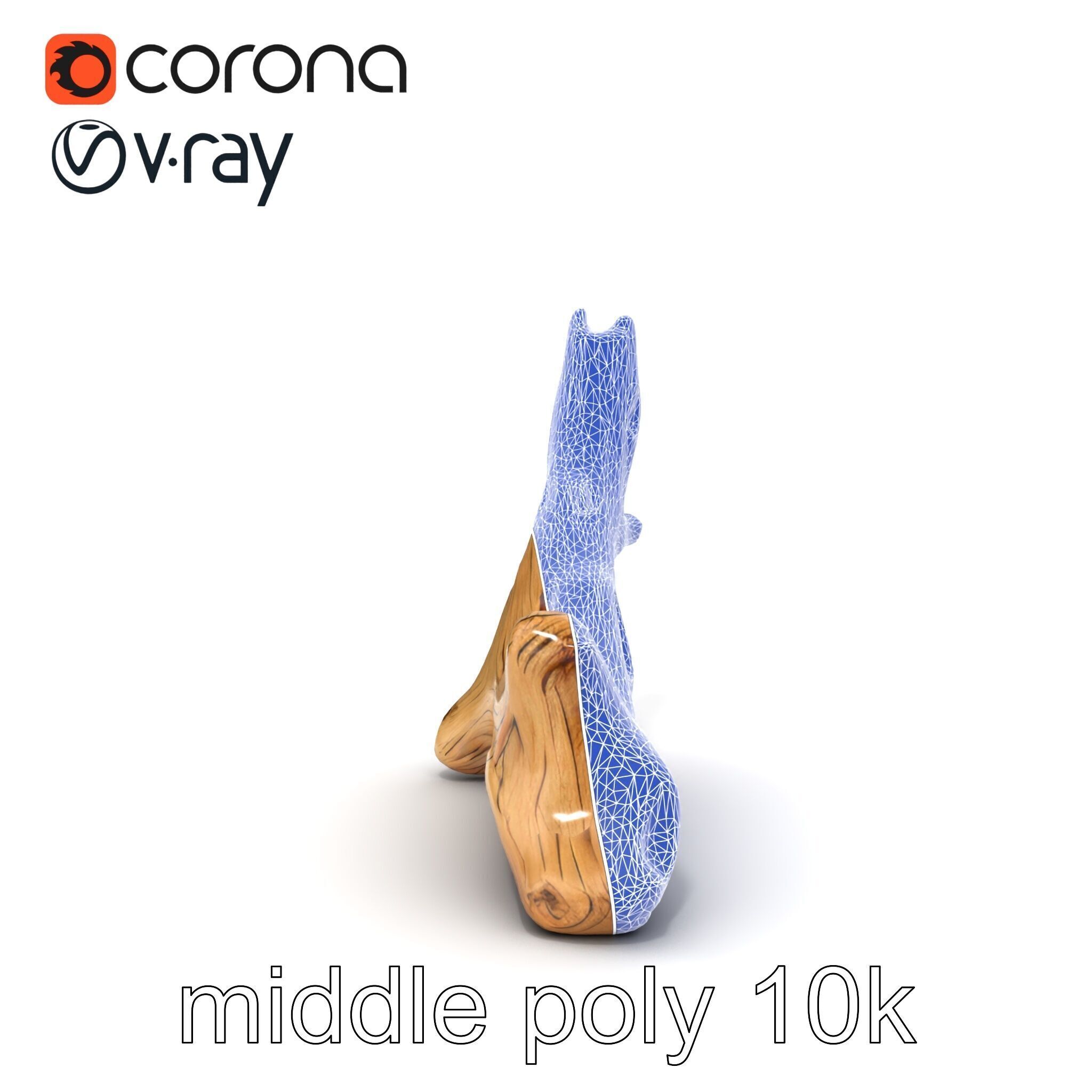 Driftwood with Copper Accents Model Pack Low-poly 3D model_13