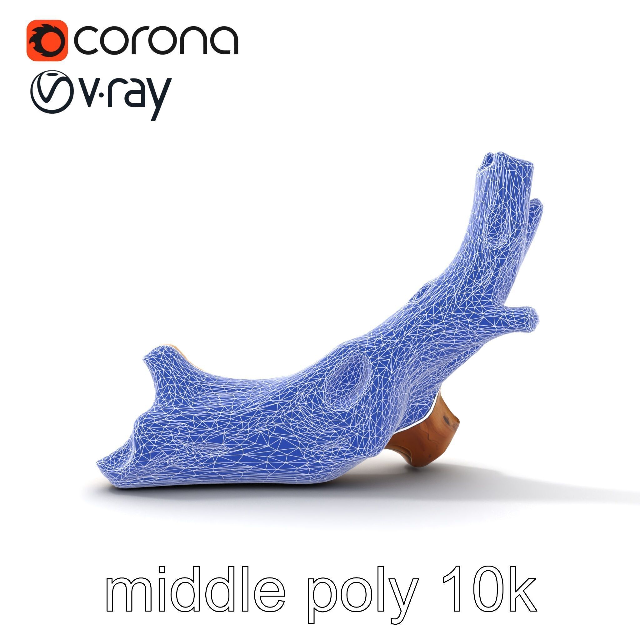 Driftwood with Copper Accents Model Pack Low-poly 3D model_29