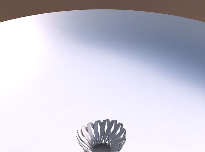 Bowl wide top with twisted sharp muscle structure streched top