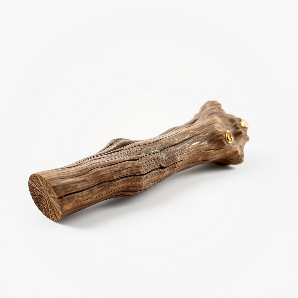 Driftwood Brass Accent Log D model pack Low-poly 3D model_4