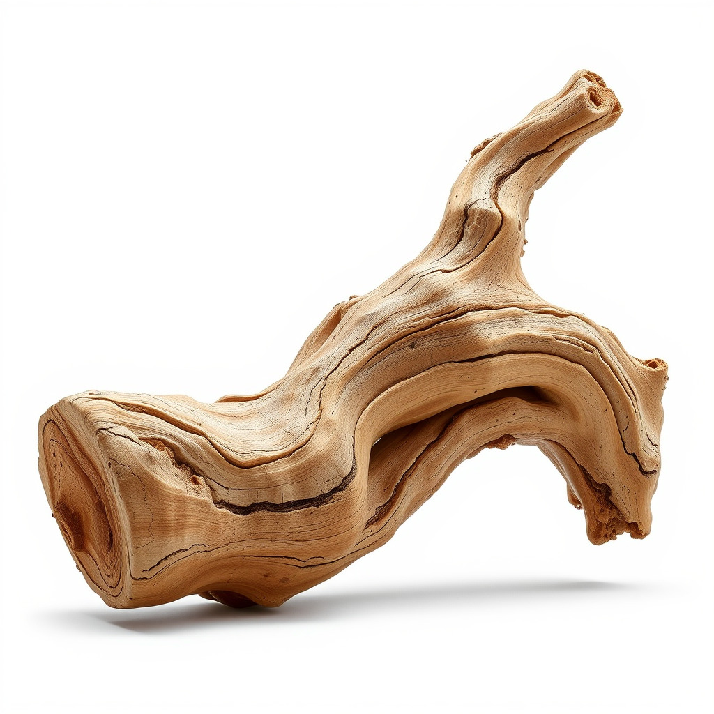 Twisted Driftwood Log Sculpture model pack Low-poly 3D model_4