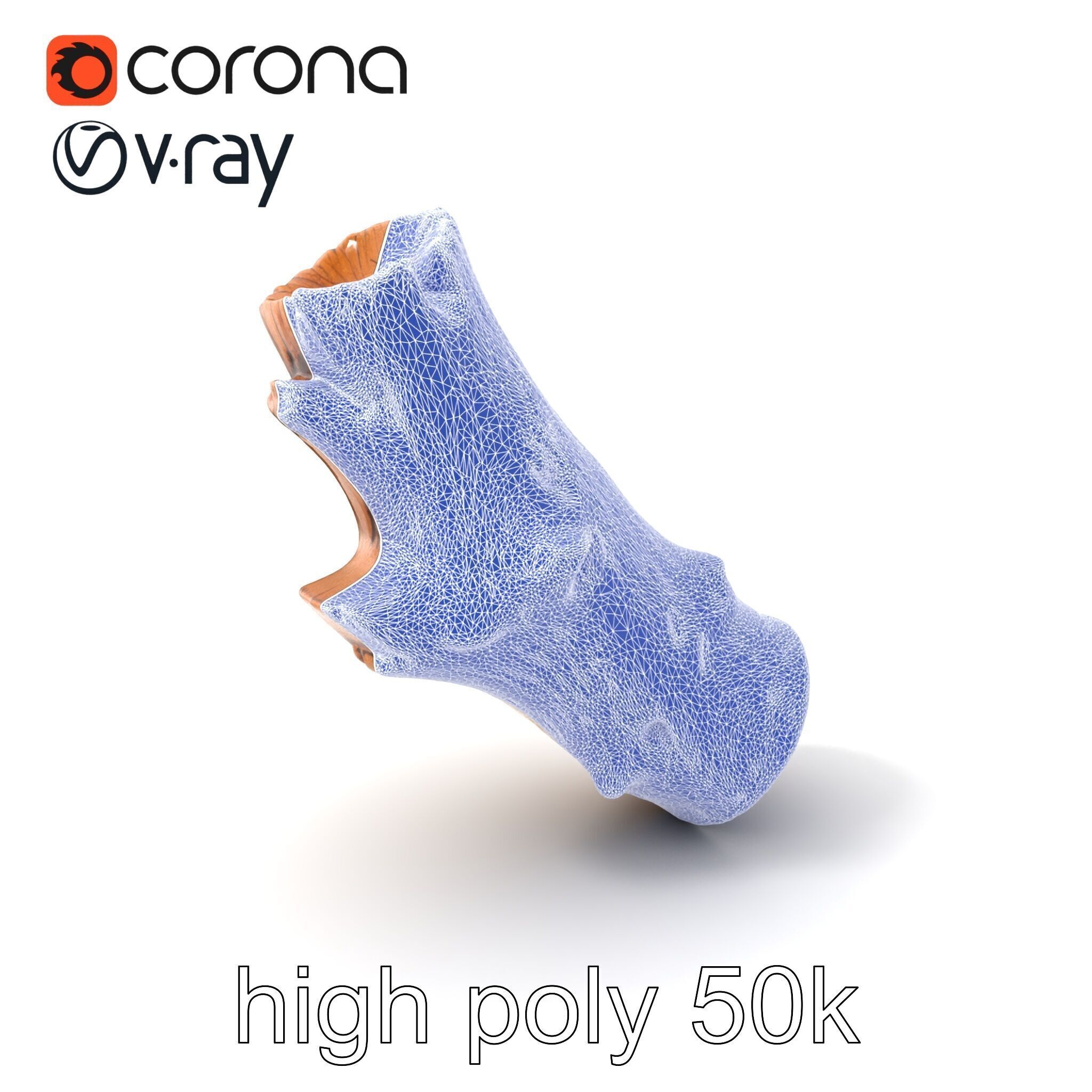 Driftwood Fossil Imprints Log model pack Texture_10