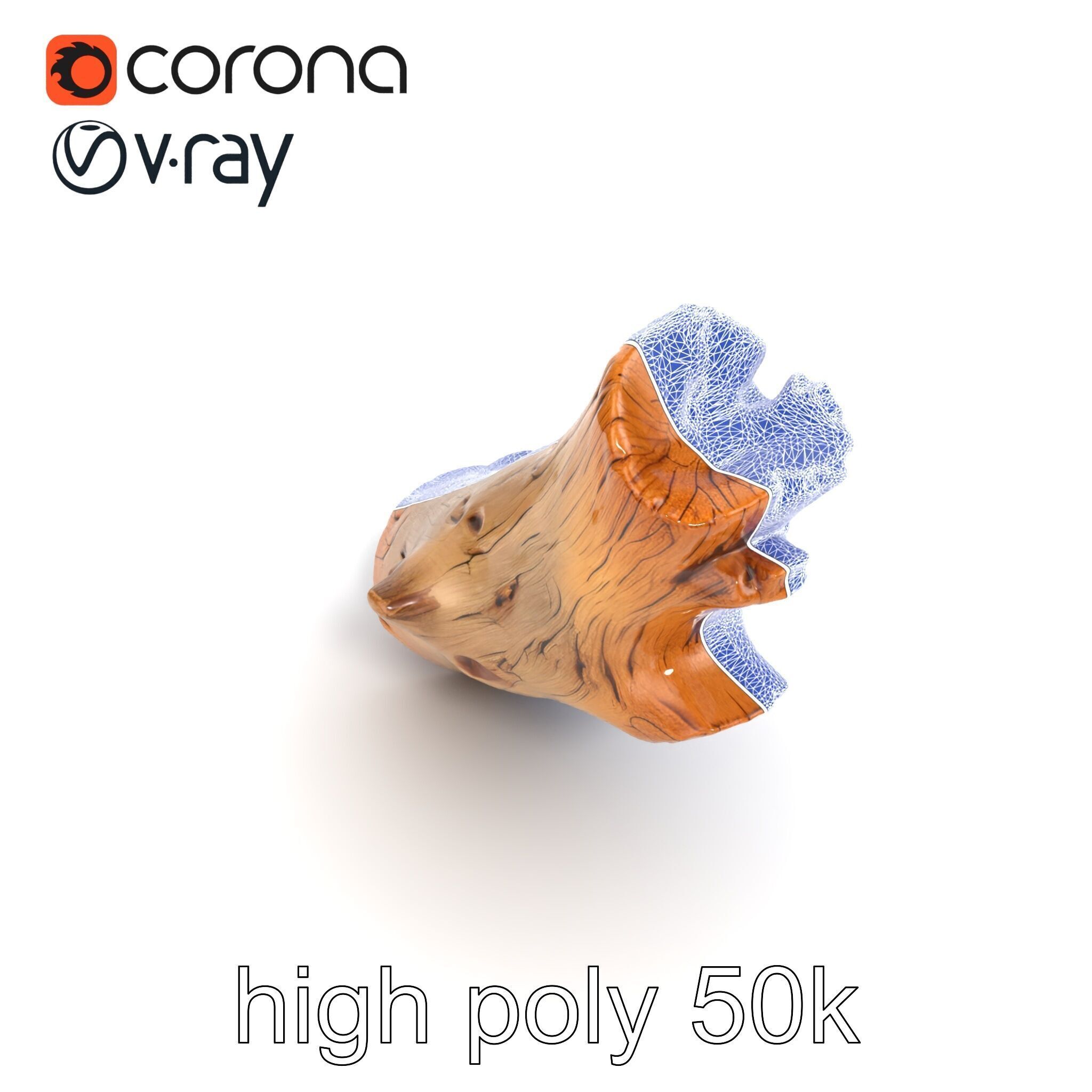 Driftwood Fossil Imprints Log model pack Texture_18