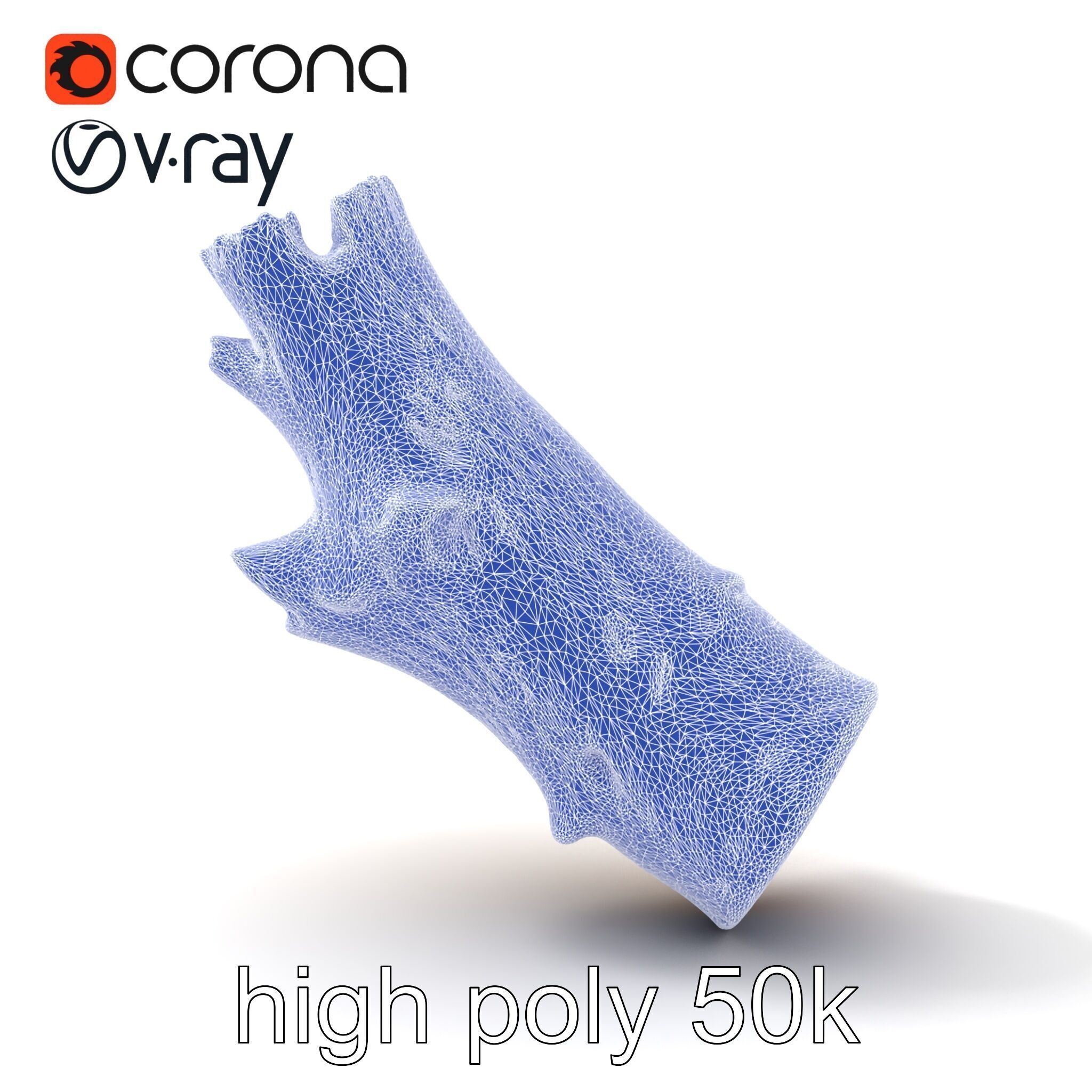 Driftwood Fossil Imprints Log model pack Texture_29