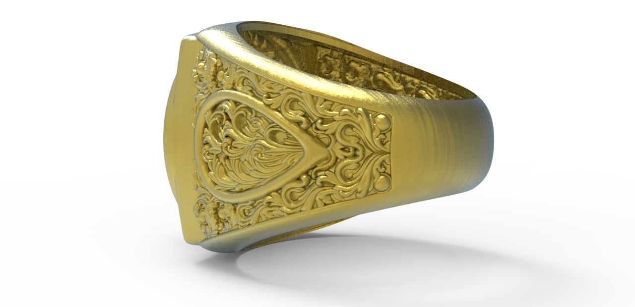 lion ring 3d model  3D model_12