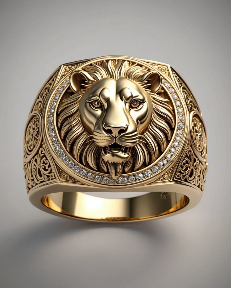 lion ring 3d model  3D model_1