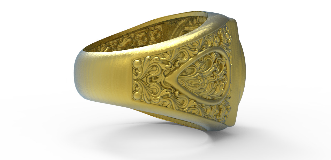 lion ring 3d model  3D model_8