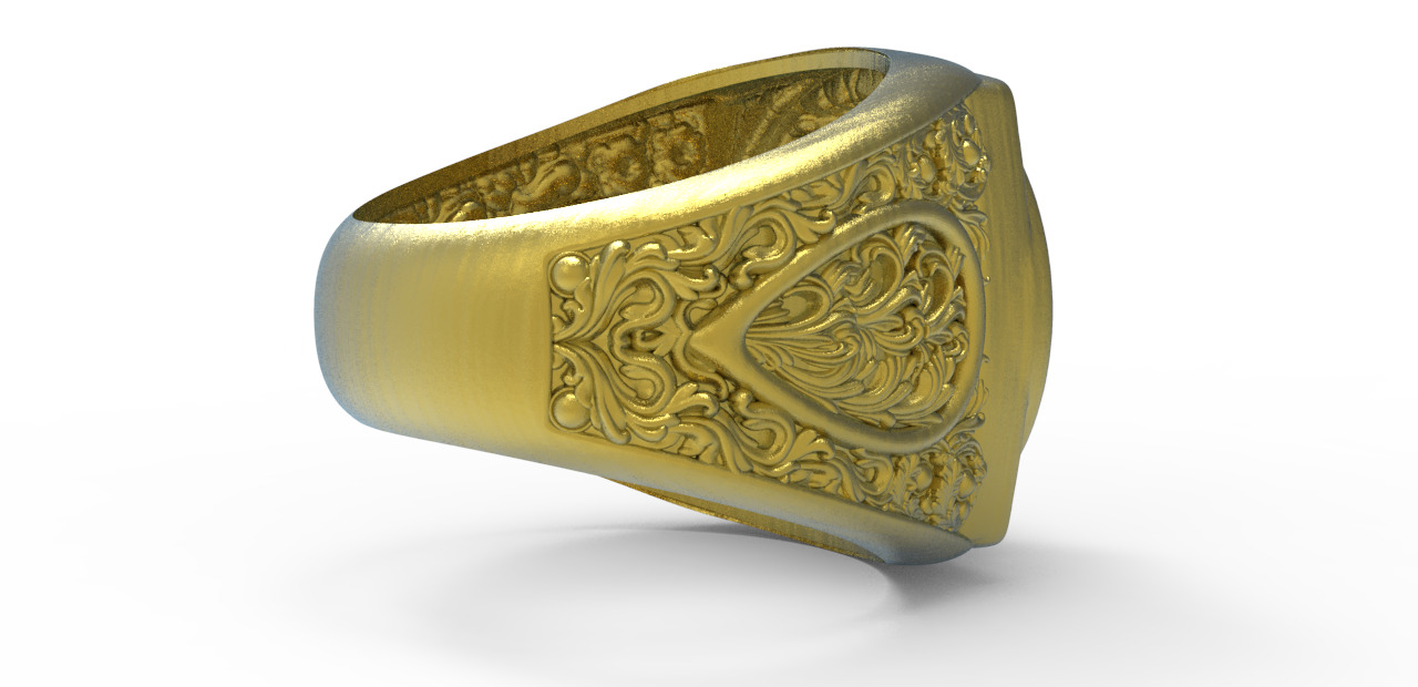 lion ring 3d model  3D model_10
