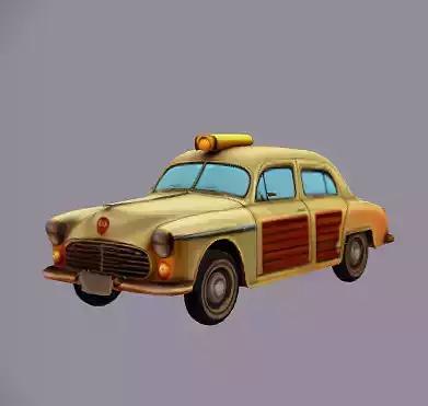 Vintage taxi car
