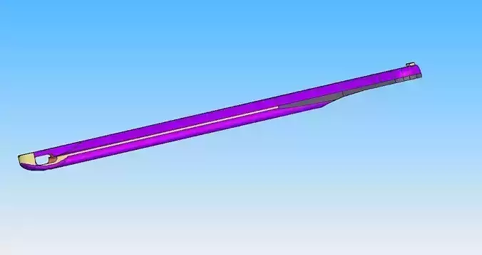short speargun equipped a 80-90 cm spear 3D print model