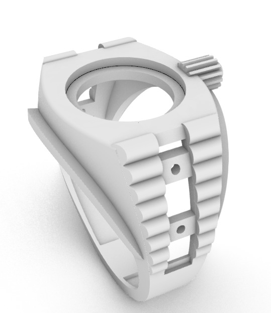 Anillo Rolex   3D print model_1