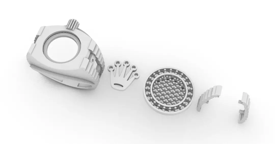 Anillo Rolex   3D print model_0