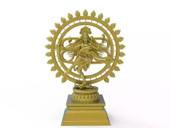 Lord Shiva in his Nataraja sculpting 3d print model 