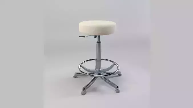 Adjustable Swivel Stool with Foot Rest