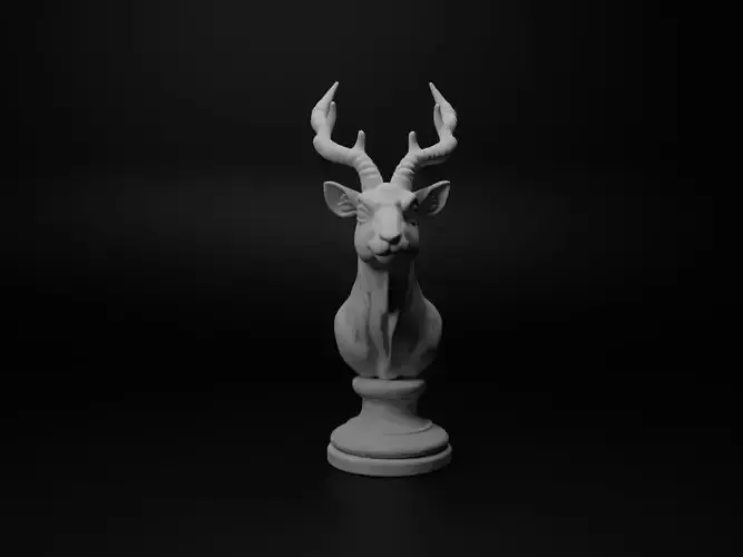 Antelope Animal Bust Chess