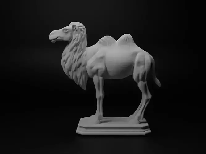 Bactrian Camel Animal Bust Chess