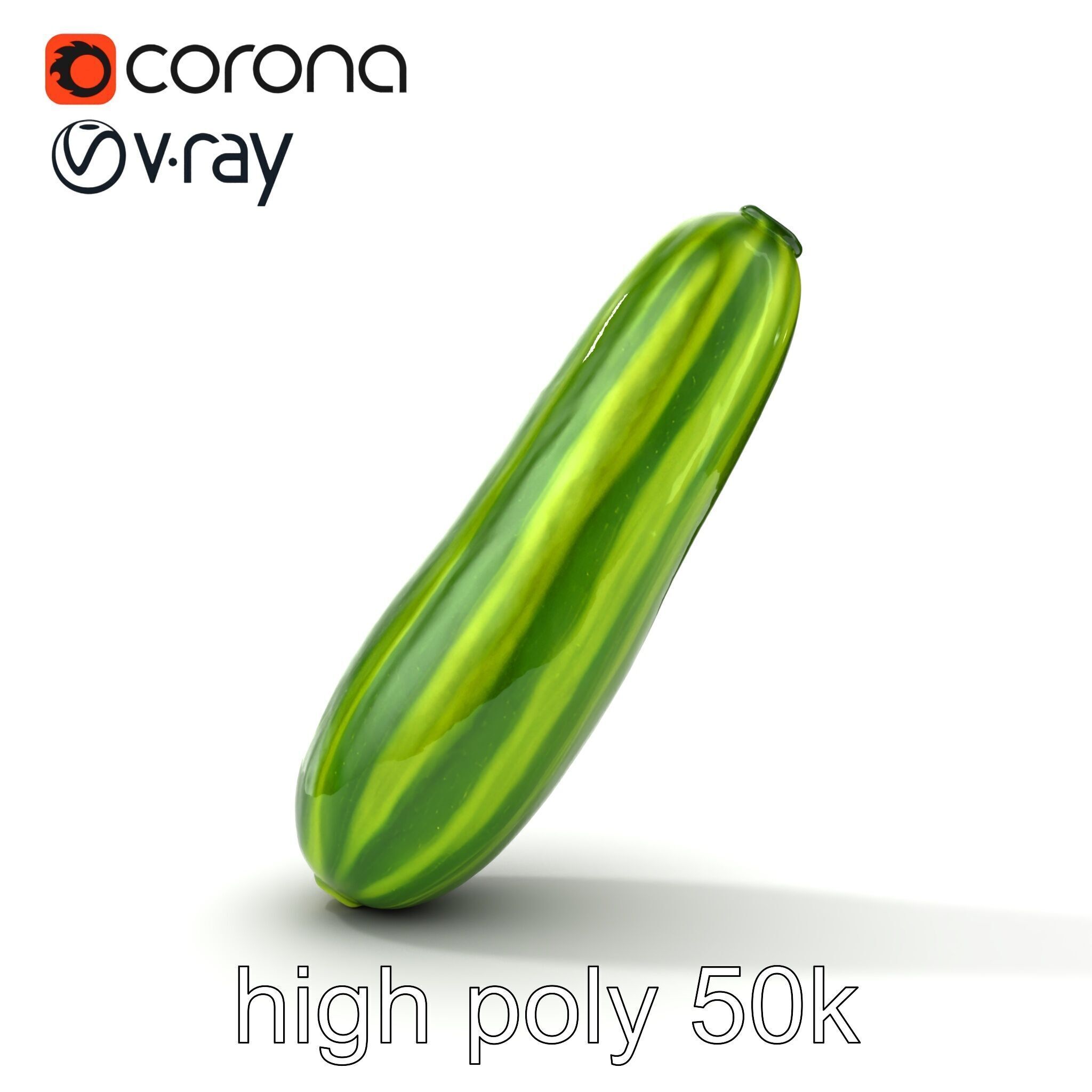 Robust Cucumber Plant Foliage Interaction model pack Low-poly 3D model_25