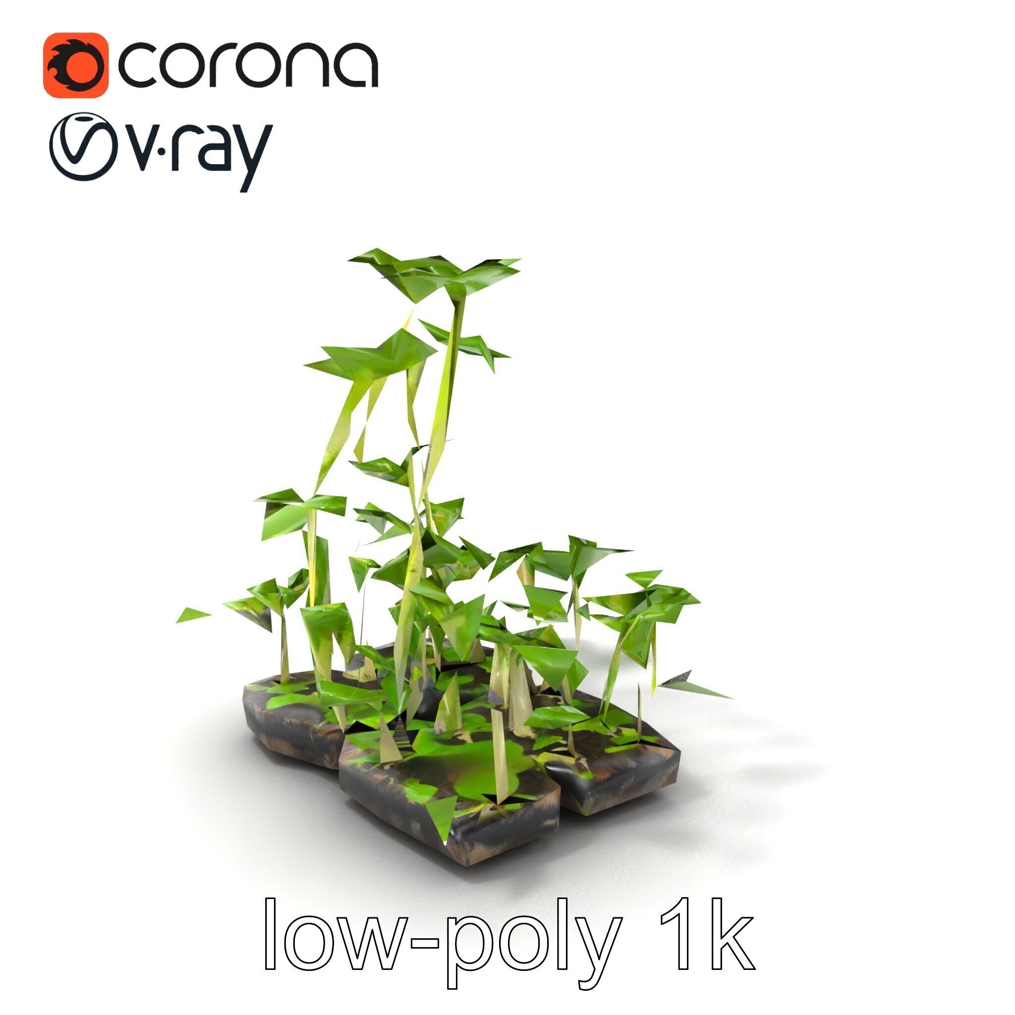 Robust Cucumber Plant Foliage Interaction model pack Low-poly 3D model_11
