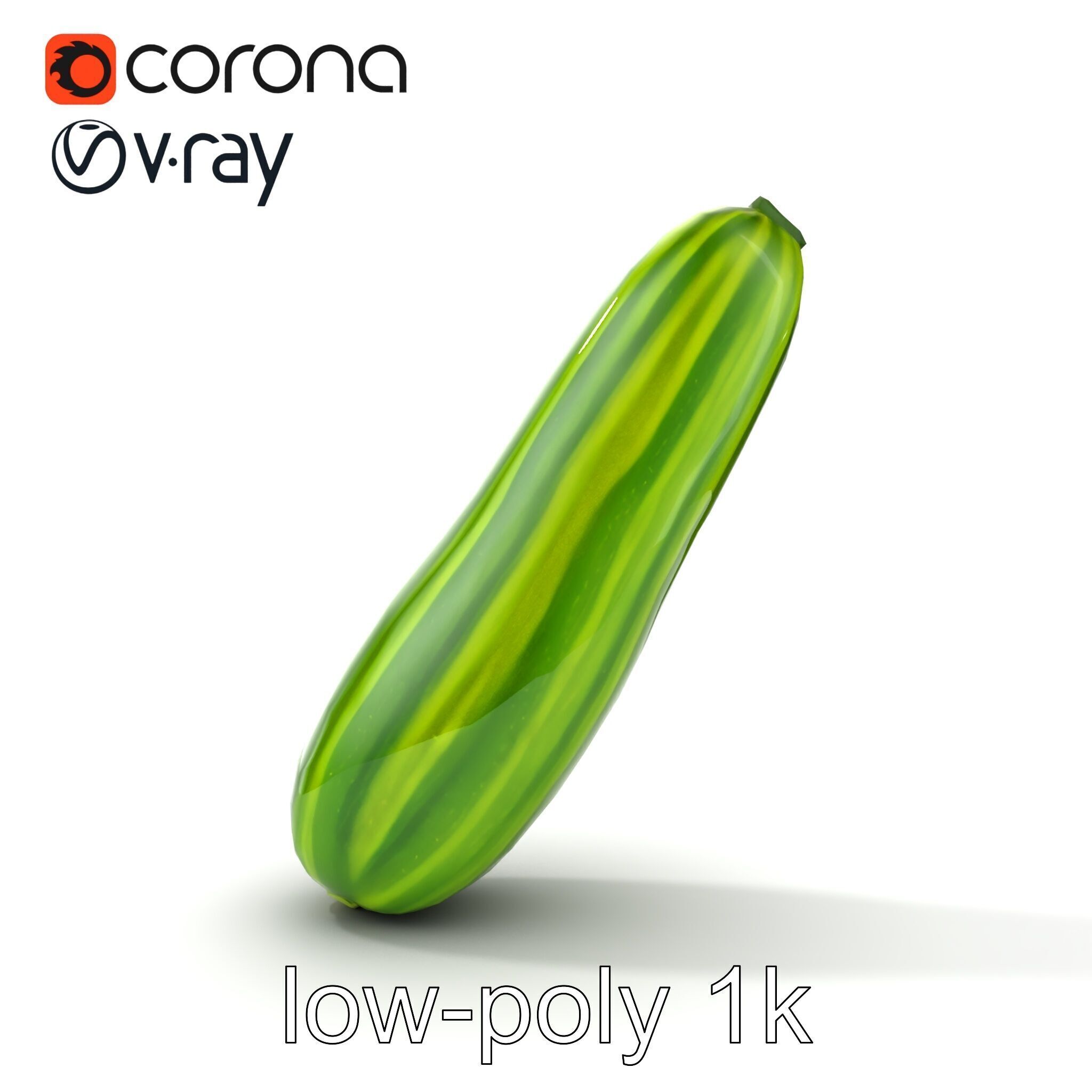 Robust Cucumber Plant Foliage Interaction model pack Low-poly 3D model_26