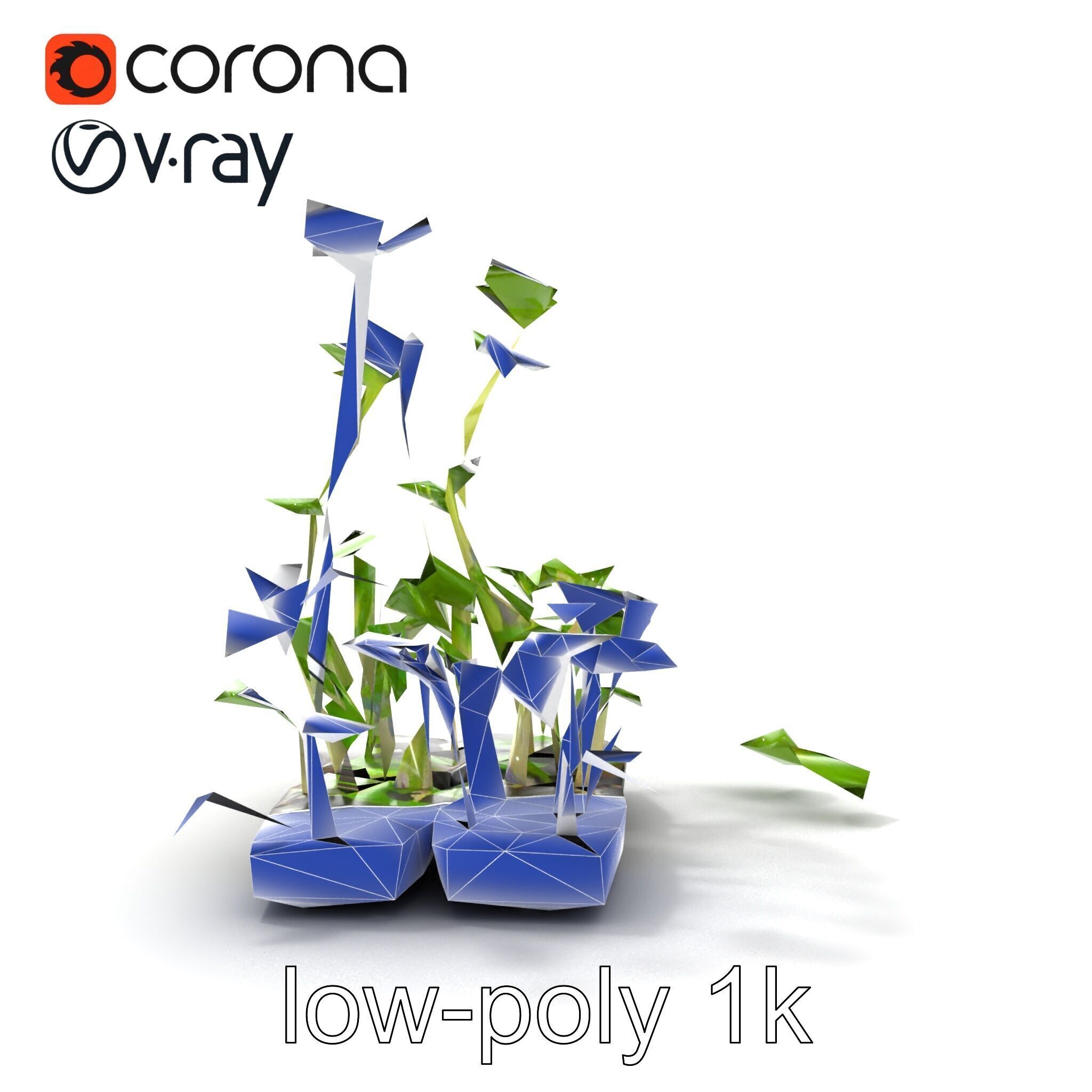 Robust Cucumber Plant Foliage Interaction model pack Low-poly 3D model_62