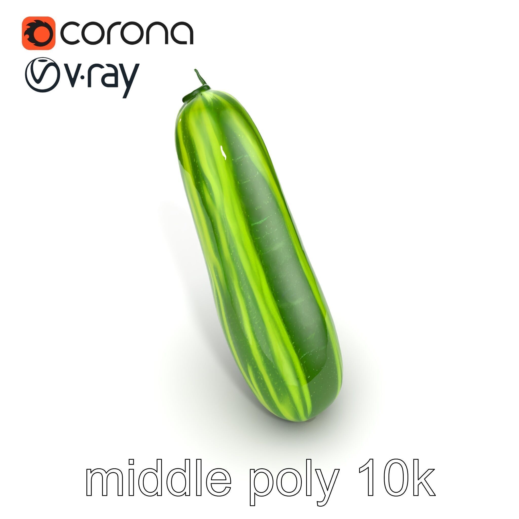 Robust Cucumber Plant Foliage Interaction model pack Low-poly 3D model_32