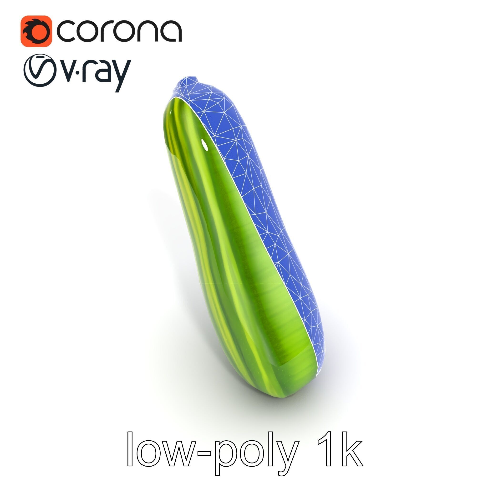 Robust Cucumber Plant Foliage Interaction model pack Low-poly 3D model_30