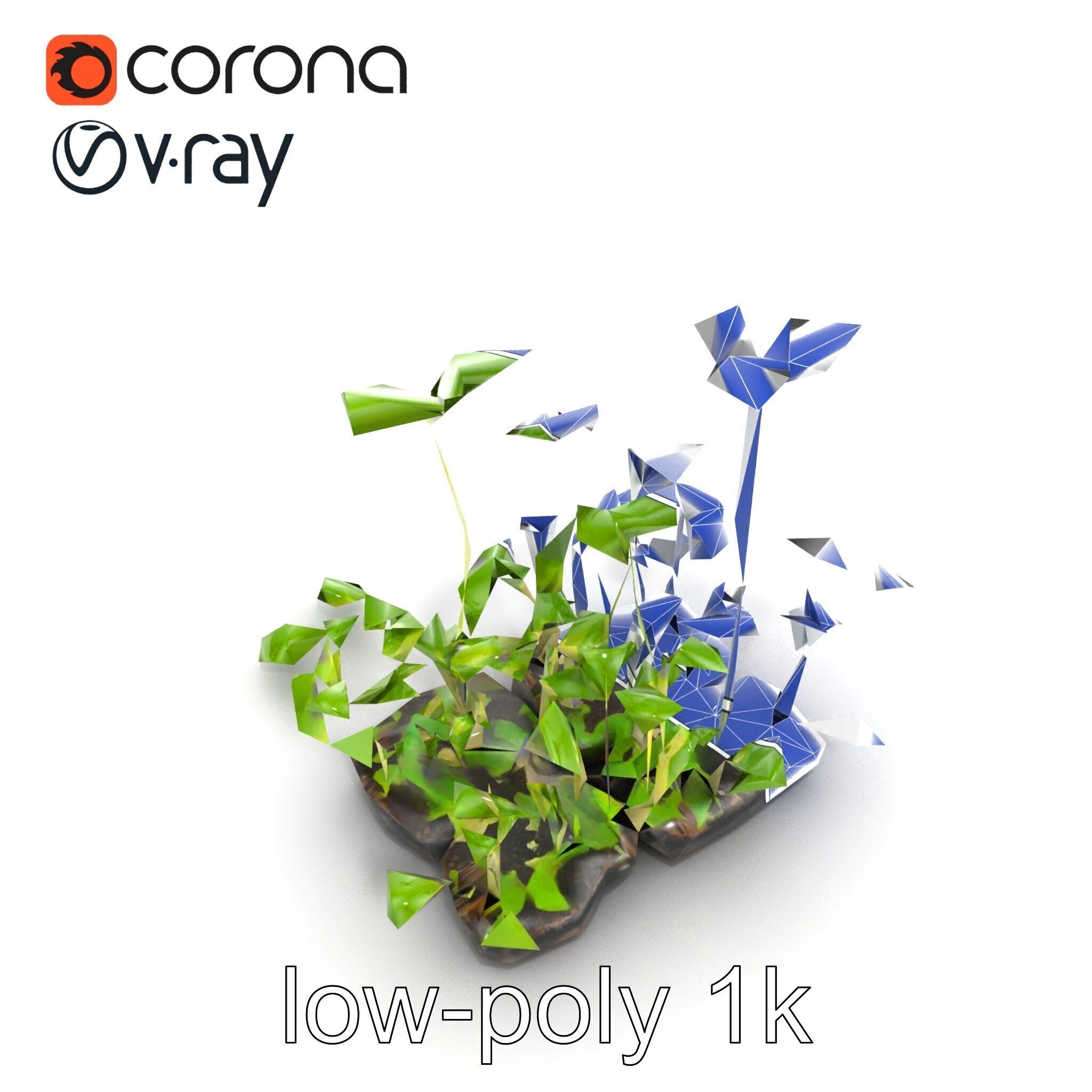 Robust Cucumber Plant Foliage Interaction model pack Low-poly 3D model_55