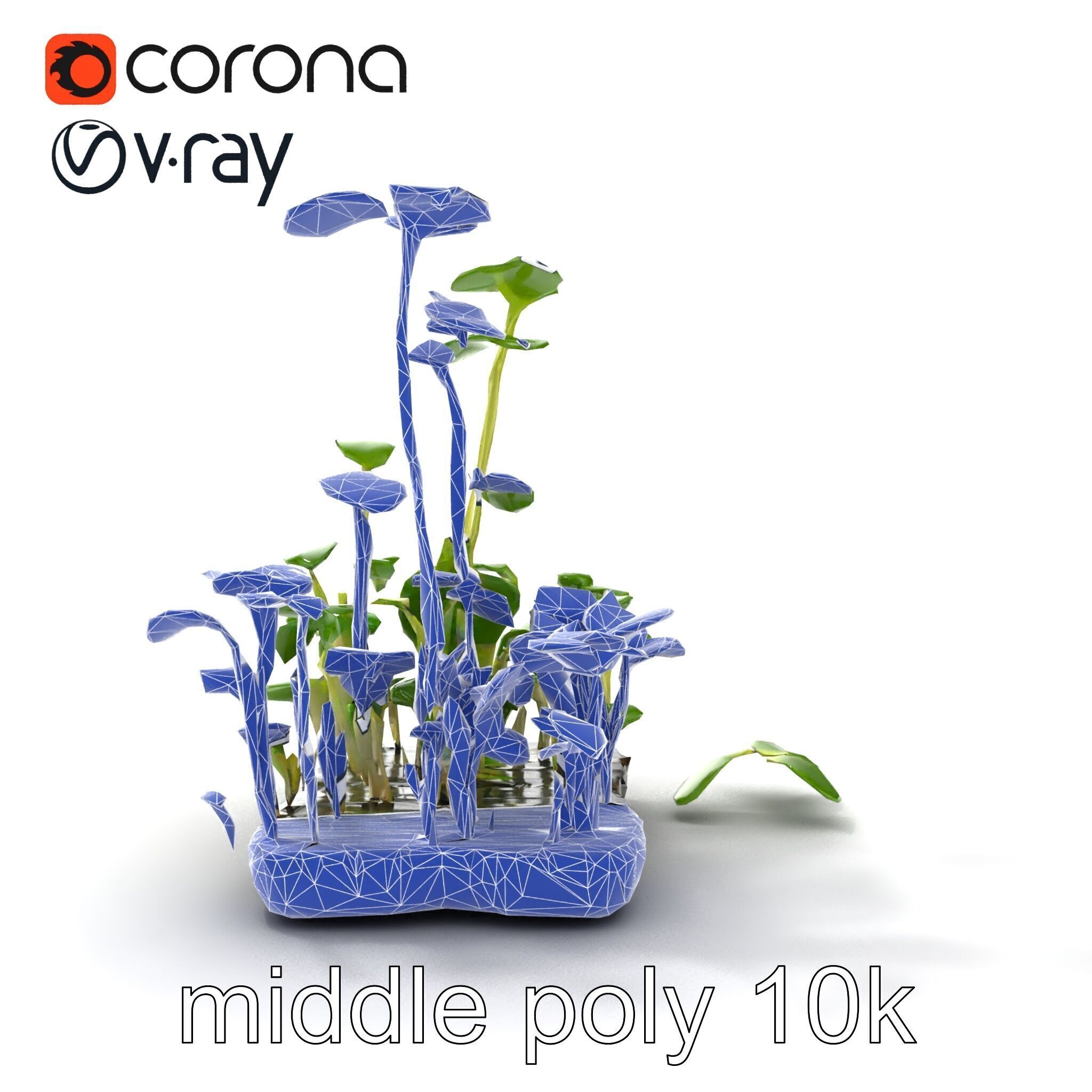 Robust Cucumber Plant Foliage Interaction model pack Low-poly 3D model_50